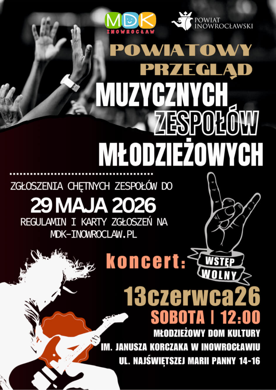 I Powiatowy Przegląd Muzycznych Zespołów Młodzieżowych