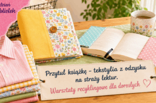 Przytul książkę – tekstylia z odzysku na straży lektur - warsztaty recyklingowe dla dorosłych w ramach Tygodnia Bibliotek