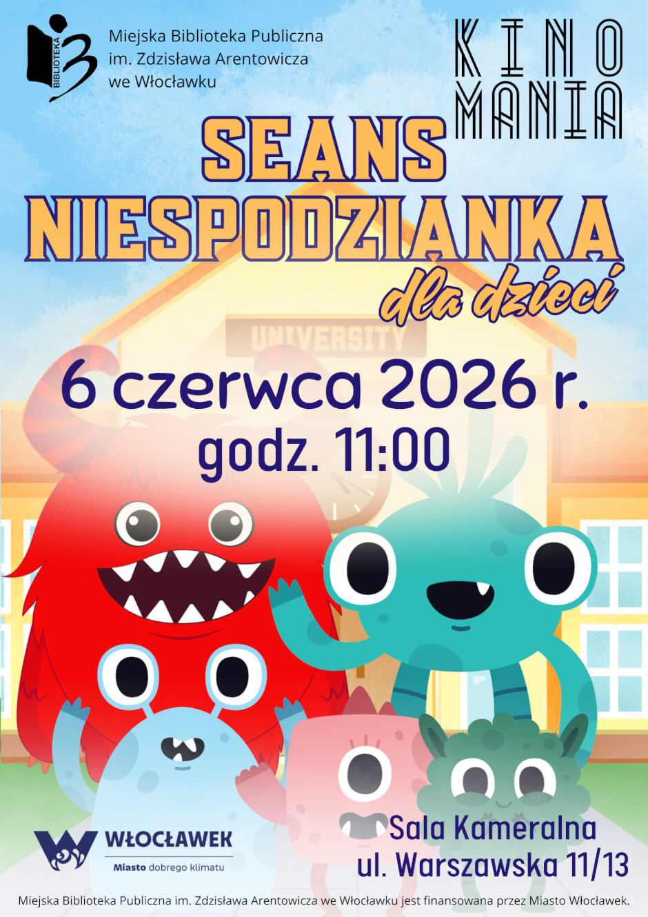 Zapraszamy na czerwcową Kinomanię dla dzieci!