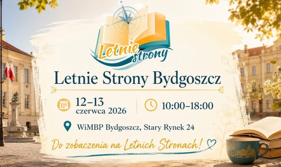 Festiwal książki Letnie Strony w Bydgoszczy!