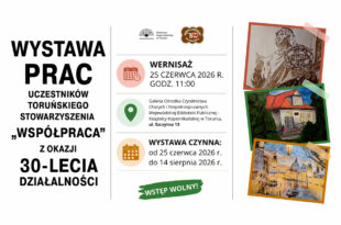 Jubileuszowa wystawa Toruńskiego Stowarzyszenia "Współpraca" w Ośrodku Czytelnictwa Chorych i Niepełnosprawnych