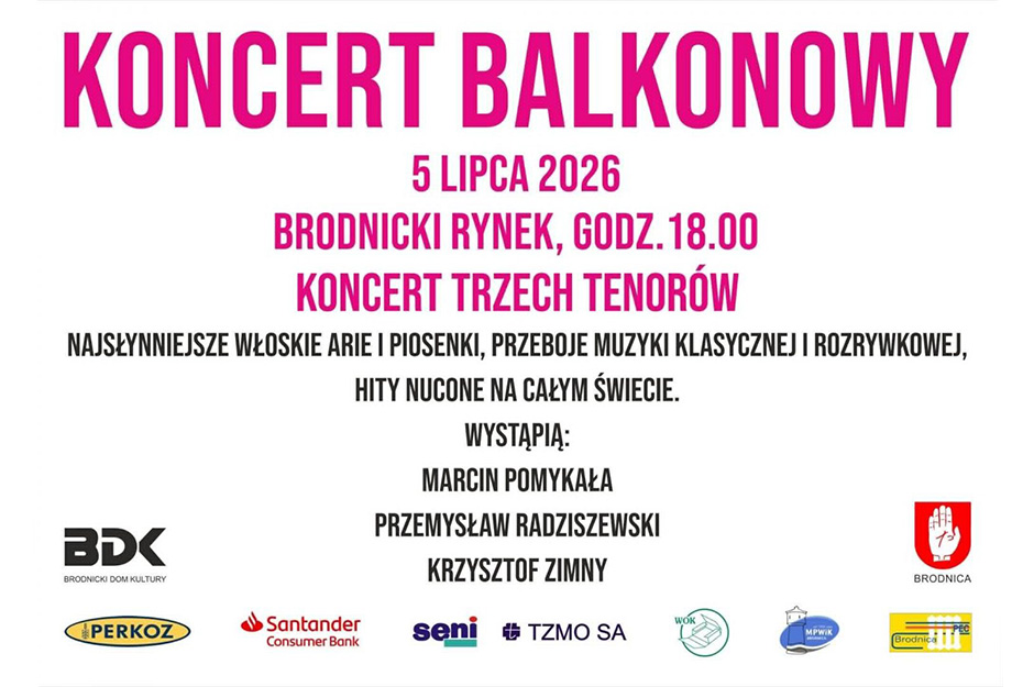KONCERT BALKONOWY – TRZECH TENORÓW