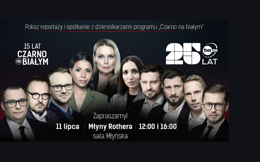 Pokaz reportaży „Czarno na białym” – jubileuszowa trasa TVN24 „Jesteśmy stąd”