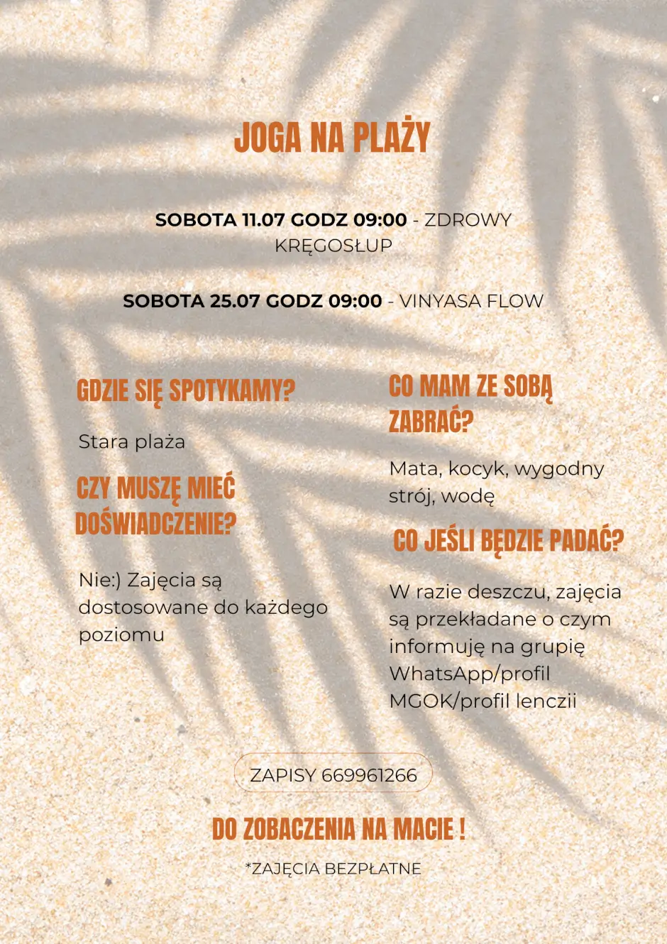 JOGA NA PLAŻY