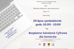 Senior w sieci – bezpłatne szkolenie cyfrowe