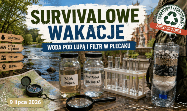 Survivalowe wakacje. Woda pod lupą i filtr w plecaku