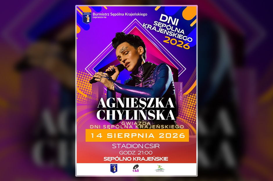 Agnieszka Chylińska już wkrótce w Sępólnie!