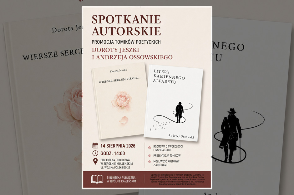 Promocja tomików poetyckich Doroty Jeszki i Andrzeja Ossowskiego