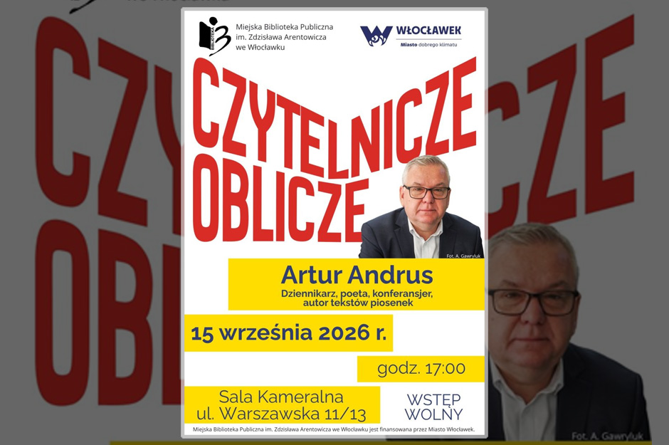 Spotkanie autorskie z cyklu „Czytelnicze oblicze” z Arturem Andrusem