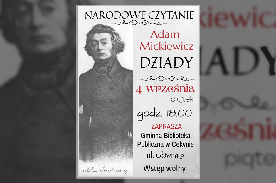 Zaproszenie do udziału w Narodowym Czytaniu