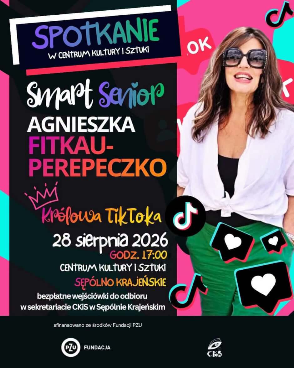 Agnieszka Fitkau-Perepeczko w Centrum Kultury i Sztuki!