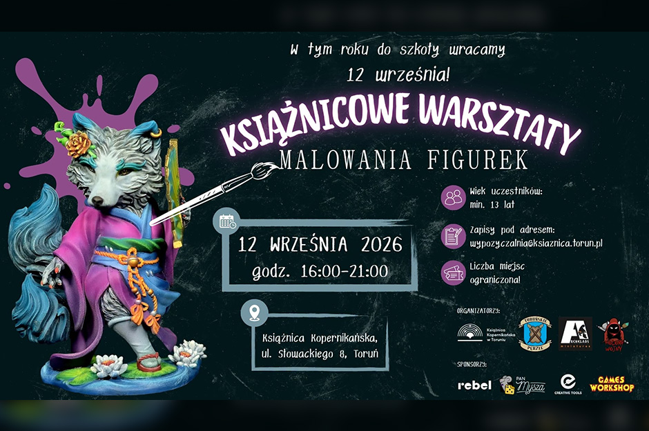 Książnicowe warsztaty malowania figurek