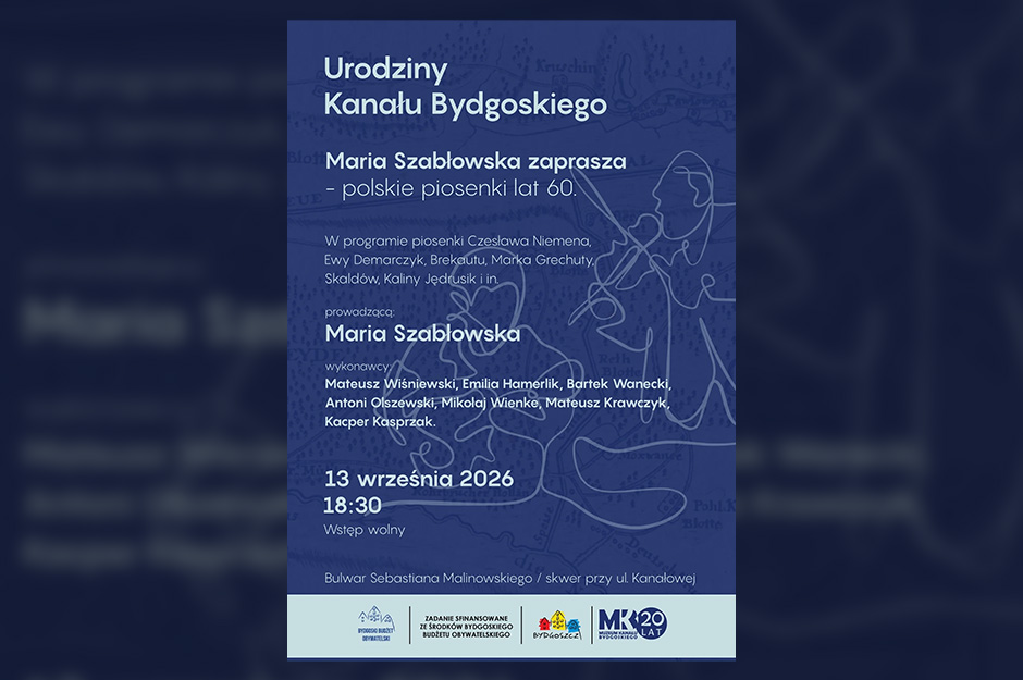 Urodziny Kanału Bydgoskiego – Maria Szabłowska zaprasza – polskie piosenki lat 60.