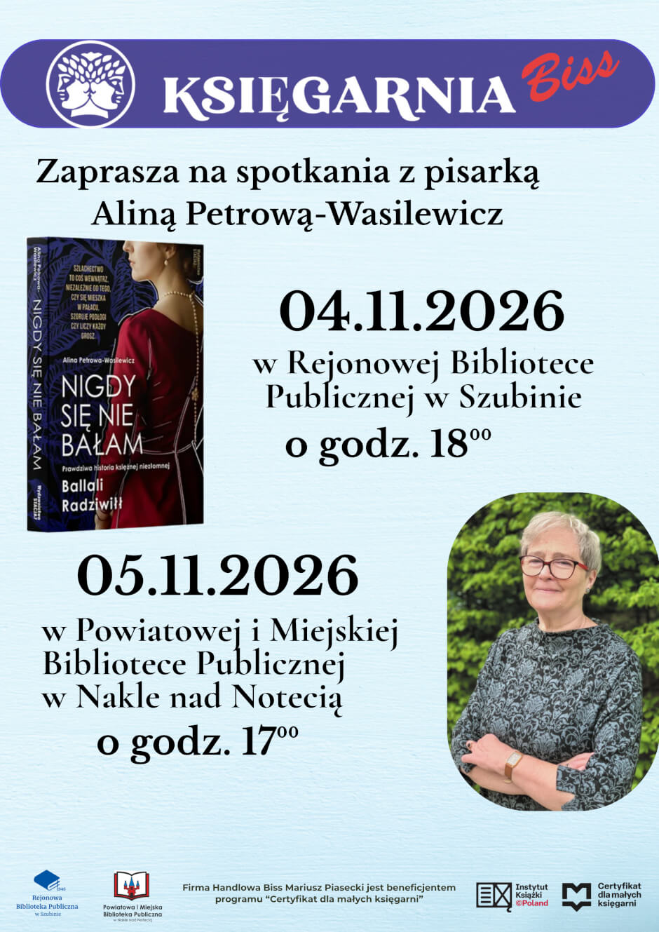 Zaproszenie na spotkanie z autorką książki o Izabelli Radziwiłłowej