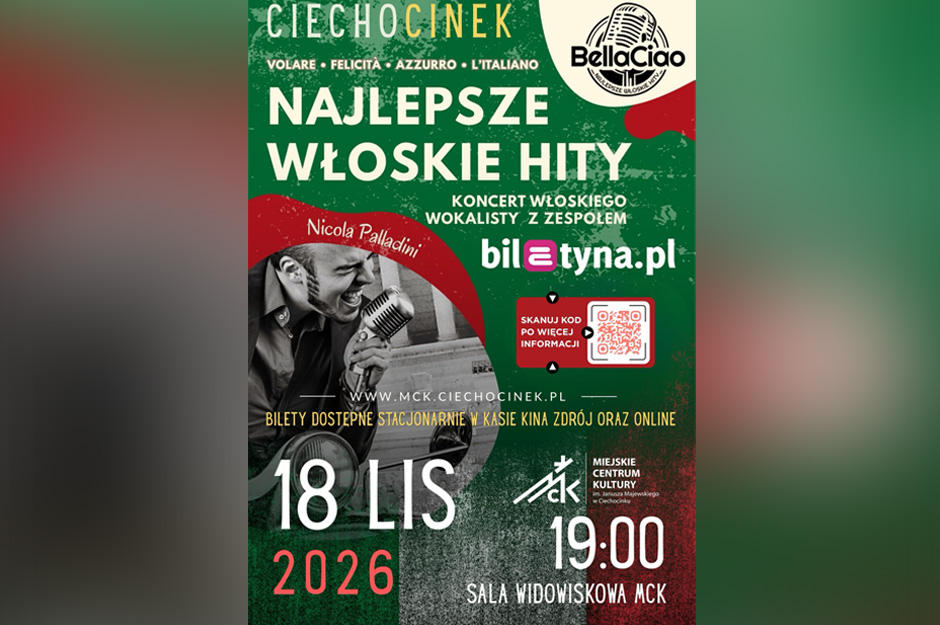 Koncert „Bella Ciao – Najlepsze włoskie hity”