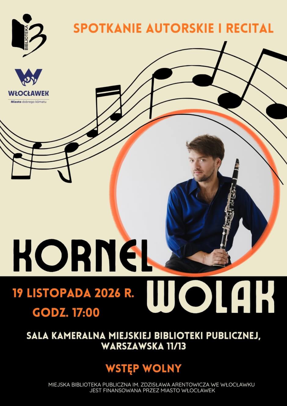 Spotkanie autorskie i recital Kornela Wolaka